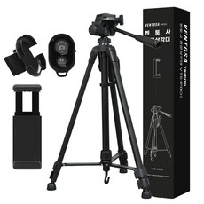 벤토사 전문가용 미러리스 & DSLR & 스마트폰 겸용 3단 삼각대 + 블루투스 리모컨 + 리모컨 홀더 세트, VTS-PRO3 – BEST 10